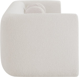 Abbington Cream Boucle Fabric Sofa 113Cream-S Meridian Furniture