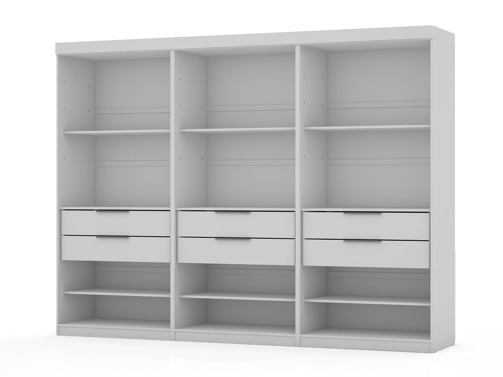 Manhattan Comfort Mulberry Contemporary - Modern Wardrobe/ Armoire/ Closet White 113GMC1
