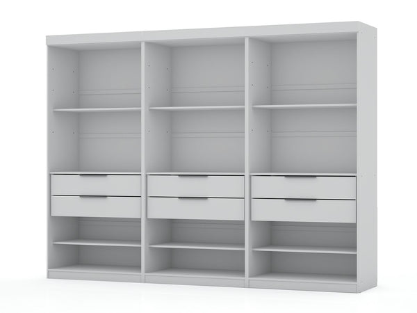 Manhattan Comfort Mulberry Contemporary - Modern Wardrobe/ Armoire/ Closet White 113GMC1
