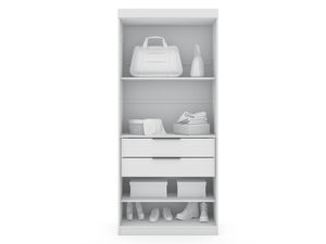 Manhattan Comfort Mulberry Contemporary - Modern Wardrobe/ Armoire/ Closet White 113GMC1