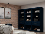 Manhattan Comfort Mulberry Contemporary - Modern Wardrobe/ Armoire/ Closet Tatiana Midnight Blue 113GMC4