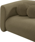 Abbington Olive Boucle Fabric Loveseat 113Olive-L Meridian Furniture