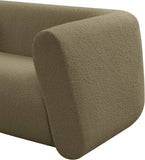 Abbington Olive Boucle Fabric Loveseat 113Olive-L Meridian Furniture