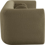 Abbington Olive Boucle Fabric Loveseat 113Olive-L Meridian Furniture