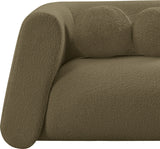 Abbington Olive Boucle Fabric Loveseat 113Olive-L Meridian Furniture