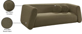 Abbington Olive Boucle Fabric Sofa 113Olive-S Meridian Furniture