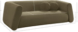 Abbington Olive Boucle Fabric Sofa 113Olive-S Meridian Furniture