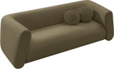 Abbington Olive Boucle Fabric Sofa 113Olive-S Meridian Furniture