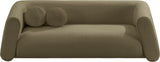 Abbington Olive Boucle Fabric Sofa 113Olive-S Meridian Furniture