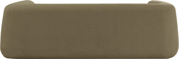 Abbington Olive Boucle Fabric Sofa 113Olive-S Meridian Furniture