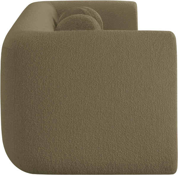 Abbington Olive Boucle Fabric Sofa 113Olive-S Meridian Furniture