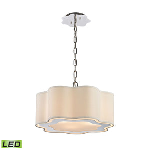 Villoy 18'' Wide 3-Light Chandelier - Polished Nickel - Includes LED Bulb 1140-018-LED Elk Home