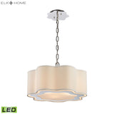 Villoy 18'' Wide 3-Light Chandelier - Polished Nickel - Includes LED Bulb 1140-018-LED Elk Home