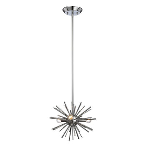 Starburst 12'' Wide 3-Light Mini Pendant - Polished Chrome 1140-026 Elk Home