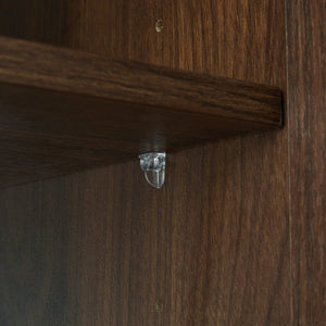 English Elm Galan 72 Inch Double Sink Vanity Fluted Wood Quartz Top Freestanding Bathroom Cabinet Walnut Brown W1865S00228