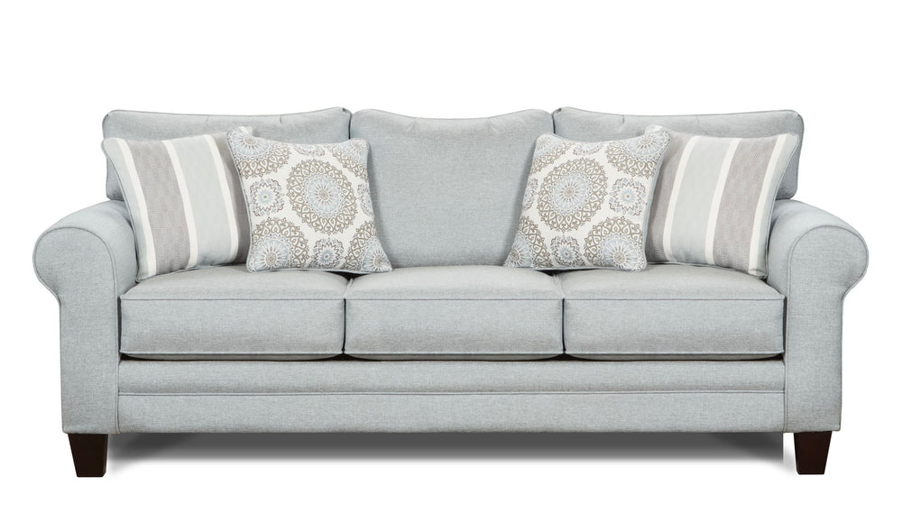 Fusion Grande Mist Sofa - Elegant Grey Design With Stain-resistant Fabric & Reversible Cushions, Versatile! Grey Ws,100% Polypropylene 1140 Grande Mist Sofa