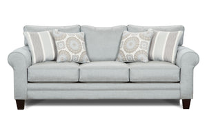 Fusion Grande Mist Sofa - Elegant Grey Design With Stain-resistant Fabric & Reversible Cushions, Versatile! Grey Ws,100% Polypropylene 1140 Grande Mist Sofa