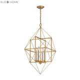 Connexions 16'' Wide 4-Light Chandelier - Gold Leaf 1141-005 Elk Home