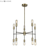 Up Down Century 24'' Wide 10-Light Chandelier - Antique Brass 1141-027 Elk Home