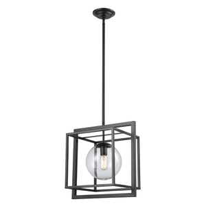 Beam Cage 15.5'' Wide 1-Light Pendant - Oil Rubbed Bronze 1141-064 Elk Home