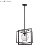 Beam Cage 15.5'' Wide 1-Light Pendant - Oil Rubbed Bronze 1141-064 Elk Home