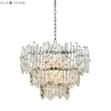 Icy Reception 27'' Wide 9-Light Chandelier - Chrome 1141-086 Elk Home