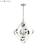 Rapid Pulse 20'' Wide 3-Light Chandelier - Polished Nickel 1141-095 Elk Home