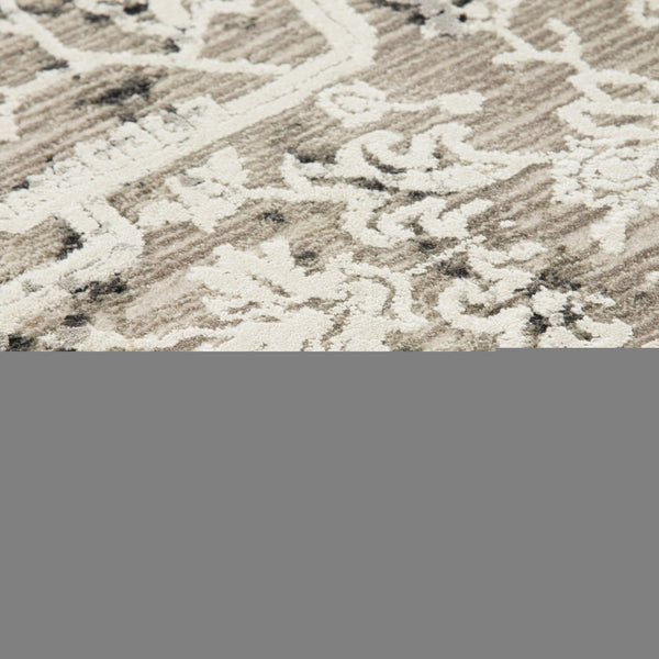 Alora Decor Graystone Transitional Medallion Rug In Neutral Tones — Power‑Loomed Polyester, Soft Short Pile 6'7" x 9'6" 11411410500556796