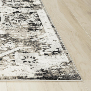 Alora Decor Graystone Transitional Medallion Rug In Neutral Tones — Power‑Loomed Polyester, Soft Short Pile 6'7" x 9'6" 11411410500556796
