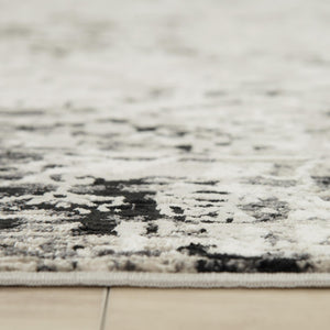 Alora Decor Graystone Transitional Medallion Rug In Neutral Tones — Power‑Loomed Polyester, Soft Short Pile 6'7" x 9'6" 11411410500556796