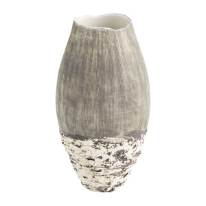 Calypso Vase Off White and Brown 11412 Cyan Design