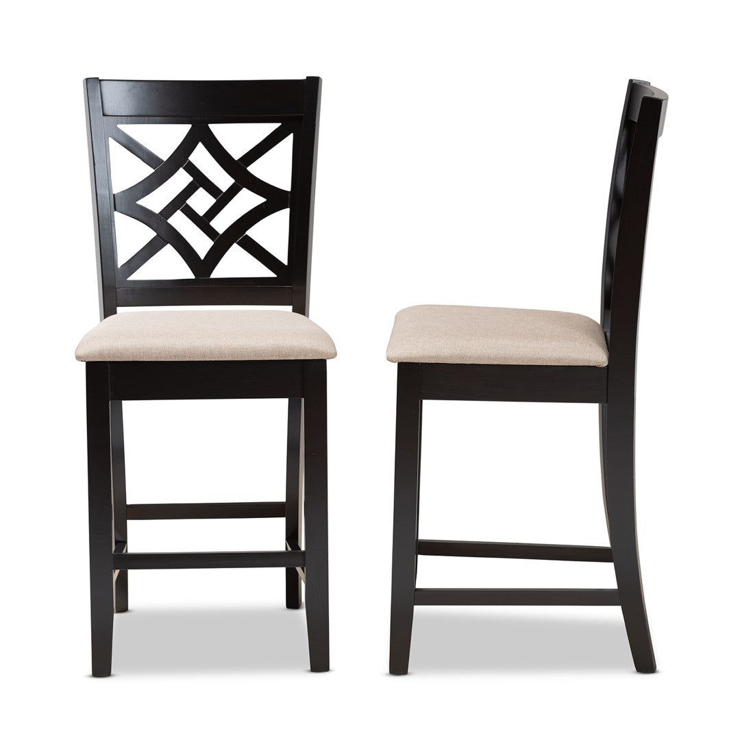 Baxton Studio Nicolette Counter Stool - Thumbnail 4