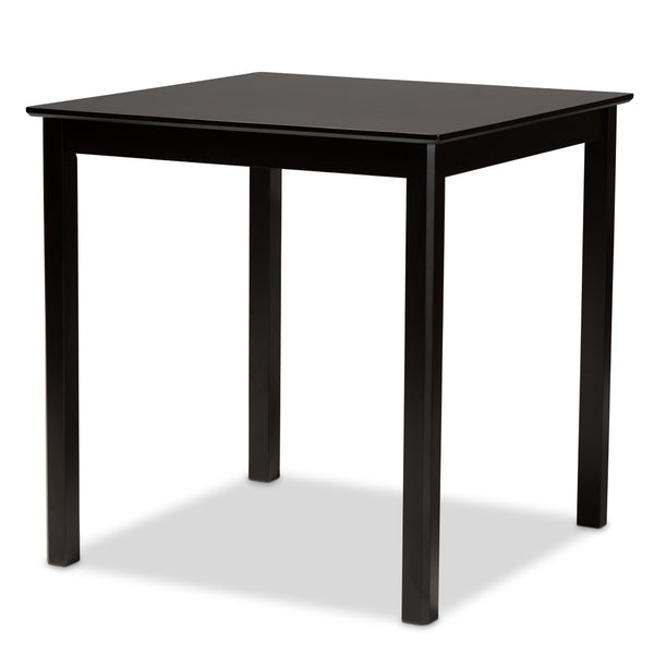 Baxton Studio Baxton Studio Nicolette 5-Piece Modern Pub Set with Sand Upholstery & Dark Brown Wood Finish RH340P-Sand/Dark Brown-5PC Pub Set