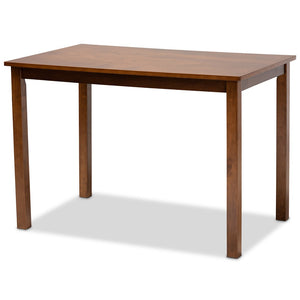 Baxton Studio Baxton Erion Modern 5-Piece Walnut Brown Dining Set with Stylish Chairs for Comfort & Elegance Erion-Walnut-5PC Dining Set