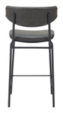 Charon Counter Stool - Set of 2 Vintage Black 110263 Zuo Modern