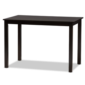 Baxton Studio Baxton Studio Ani 5-Piece Modern Dining Set in Dark Brown - Stylish Table & Unique Chairs for Comfort Ani-Dark Brown-5PC Dining Set
