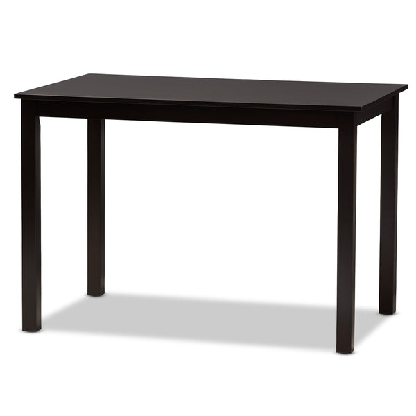 Baxton Studio Baxton Studio Ani 5-Piece Modern Dining Set in Dark Brown - Stylish Table & Unique Chairs for Comfort Ani-Dark Brown-5PC Dining Set