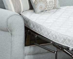 Fusion Grande Mist Versatile Sleep Sofa In Grey With Reversible Cushions & Decorative Pillows For Style Grey Ws,100% Polypropylene 1144 Grande Mist Sleeper