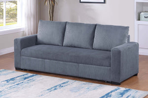English Elm Convertible Sleeper Sofa with Corduroy Fabric Pull Out Bed for Modern Living Rooms B011P430421