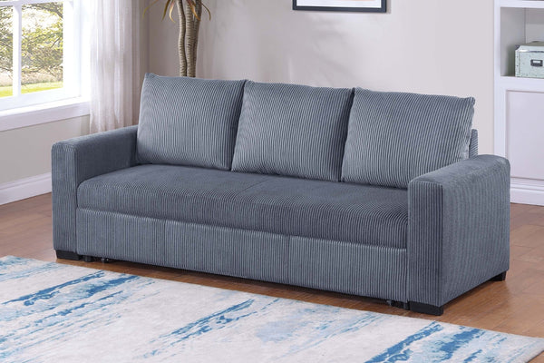 English Elm Convertible Sleeper Sofa with Corduroy Fabric Pull Out Bed for Modern Living Rooms B011P430421