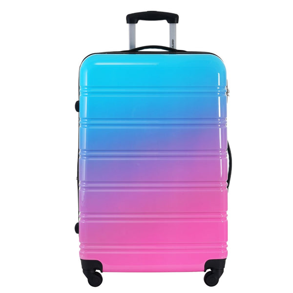 English Elm Hardshell Polycarbonate 3 Piece Luggage Set Spinner Wheels Tsa Lock Expandable Travel Blue+Red N732P184448W