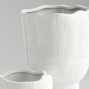 Astreae Pedestal Bowl White 11468 Cyan Design