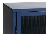 IDEAZ 1147UFDBlue Steel Sideboard Blue & Golden 1147UFD