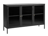 IDEAZ 1148UFDBlack Steel Sideboard Black & Golden 1148UFD