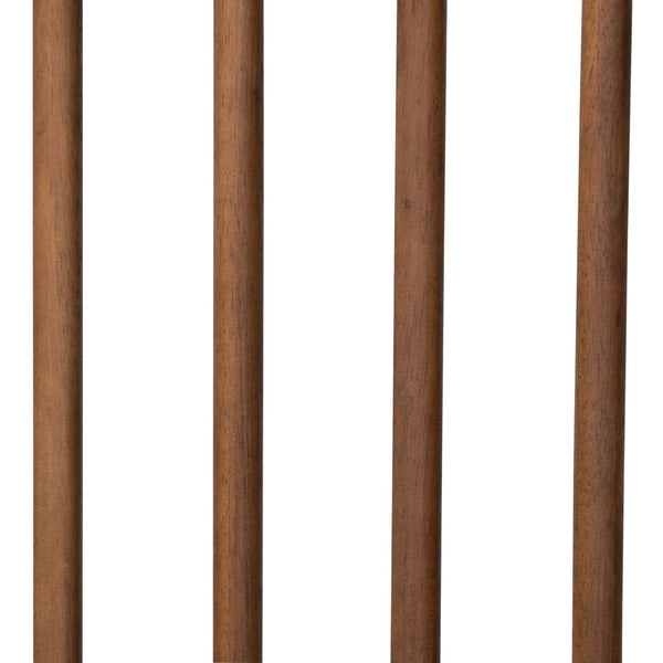 Baxton Studio Baxton Studio Abel Classic Walnut Brown Platform Bed with Elegant Spindle Headboard and Turned Legs King MG0064-Walnut-King