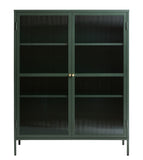 IDEAZ 1149UFAFir Green Steel Short Display Cabinet Green & Golden 1149UFA