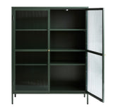 IDEAZ 1149UFAFir Green Steel Short Display Cabinet Green & Golden 1149UFA