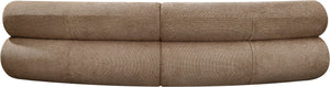 Meridian Furniture Bale Modular Sectional Sofa Soft Chenille Upholstery for Contemporary Living Rooms 2 pc. 108"W x 46"D 114Brown-S2A