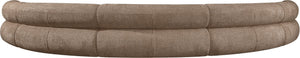 Meridian Furniture Bale Modular Sectional Sofa Soft Chenille Upholstery for Contemporary Living Rooms 5 pc. 202"W x 92"D 114Brown-S5A