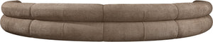 Meridian Furniture Bale Modular Sectional Sofa Soft Chenille Upholstery for Contemporary Living Rooms 6 pc. 202"W x 116"D 114Brown-S6A